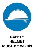 Mandatory - Safety Helment Must be Worn
